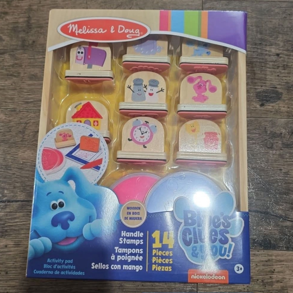 New 🔥 Melissa & Doug blues clues stamp set